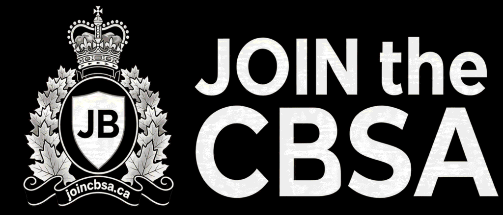 Join CBSA logo with crown crest and bold “JOIN the CBSA” text on black background
